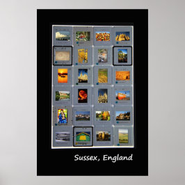 Sussex Retro Leuchtkasten-Poster Poster