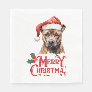 Sussex Spanel Christmas Serviette