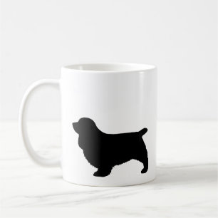 Sussex Spanel Dog Breed Silhouetten Kaffeetasse