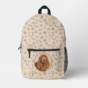 Sussex Spaniel Gemälde - Süße originelle Hundekuns Bedruckter Rucksack