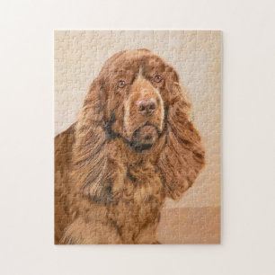 Sussex Spanisch Painting - Niedliche Original Dog