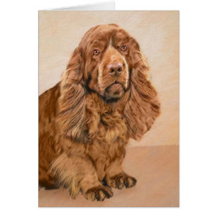 Sussex Spanisch Painting - Niedliche Original Dog 