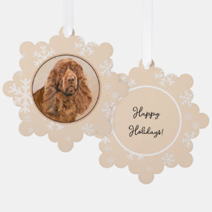 Sussex Spanisch Painting - Niedliche Original Dog Ornament Karte