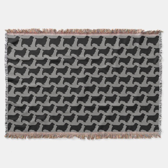 Sussex Spanisch Silhouetten Pattern Decke (Vorderseite)