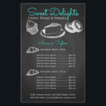 Süßgebäck-Halbpension Flyer<br><div class="desc">Sweet Bakery Chalkboard Design. Sie können weiter klicken,  um die Schriftart zu ändern,  und Sie können Orte und Größe der Zeichnungen ändern.</div>