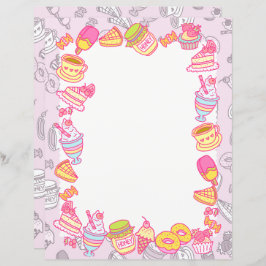 Süßgebäck und Getränke Rosa