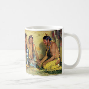 Süßgrasmedizin machen, Schwarzfüßer Zeremonie Kaffeetasse