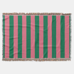 Süßherz-Rosa-Einlegegurke-Grün-Streifen Decke