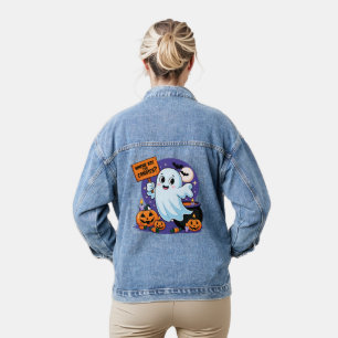 Süßiger Halloween-Gespenst Jeansjacke