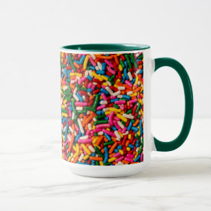 Süßigkeit besprüht tasse