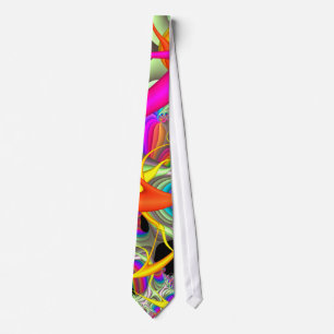 Süßigkeit färbt Fraktal-Krawatte Krawatte