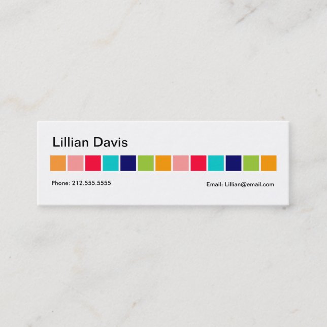 Süßigkeit quadriert Visitenkarte (Vorderseite)