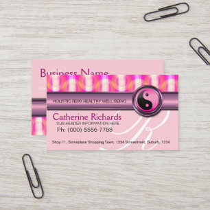 Süßigkeit rosa Reiki Gesundheits-u. Visitenkarte
