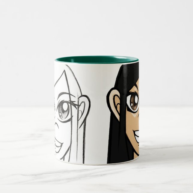 SÜSSIGKEIT Tasse! Zweifarbige Tasse (Mittel)