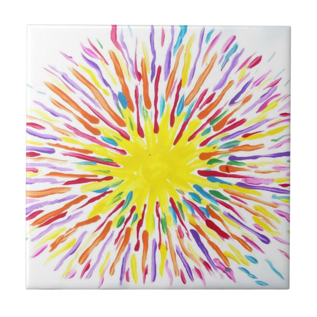 Süßigkeit wässert Autismus-Künstler-Fliesen Fliese (Vorderseite)