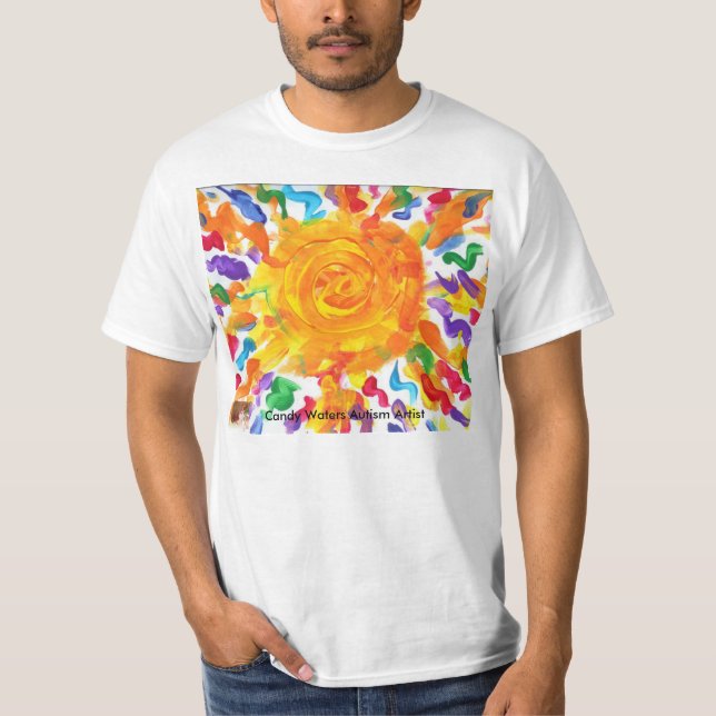 Süßigkeit wässert Autismus-Künstler T-Shirt (Vorderseite)