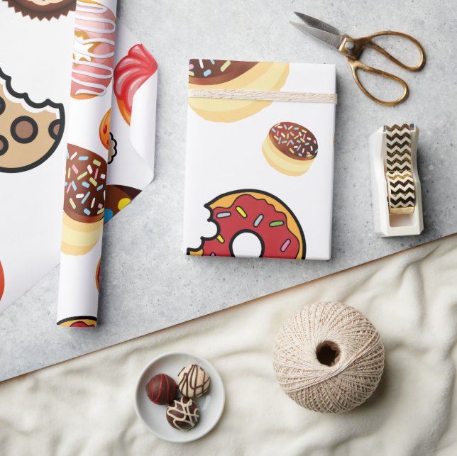 SÜSSIGKEITEN 1 GESCHENKPAPIER (Basteln)