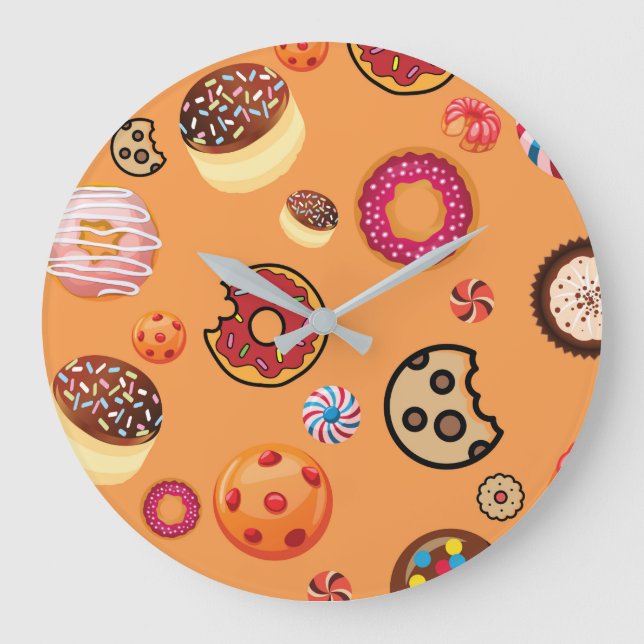 SÜSSIGKEITEN 6 GROßE WANDUHR (Vorderseite)