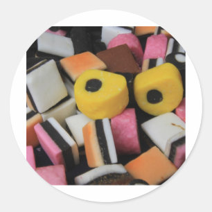 Süßigkeiten Candy Runder Aufkleber
