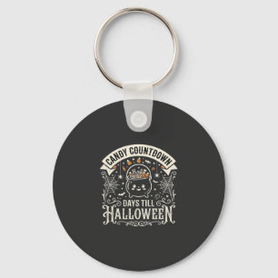 Süßigkeiten Countdown Halloween Vektordesign Schlüsselanhänger