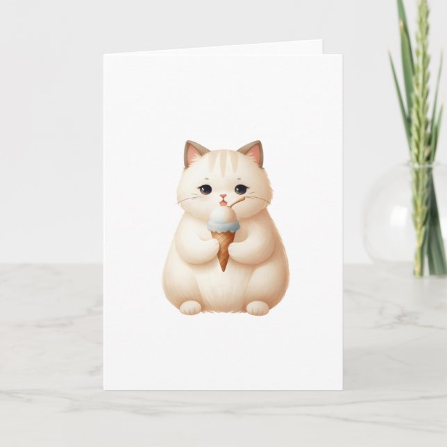 Süßigkeiten Eiscreme Kitten bei jedem Anlass Karte (Vorderseite)