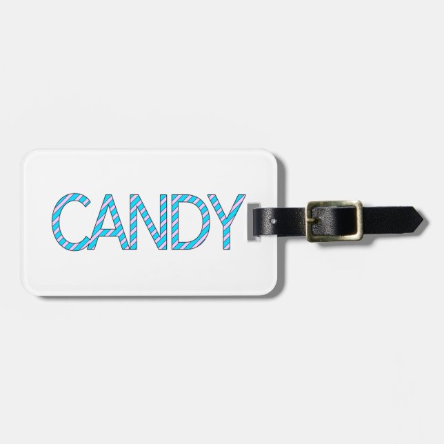 Süßigkeiten Gepäckanhänger (Vorderseite horizontal)