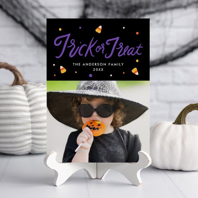 Süßigkeiten-Halloween-Grüße Fotokarte (Von Creator hochgeladen)
