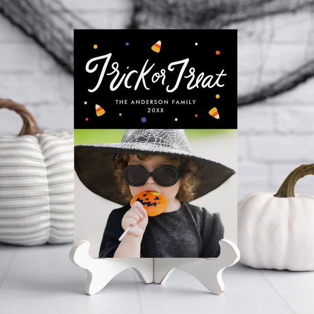 Süßigkeiten-Halloween-Grüße Fotokarte (Von Creator hochgeladen)