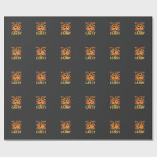 Süßigkeiten Halloween Schwester Handel Design_1 Geschenkpapier