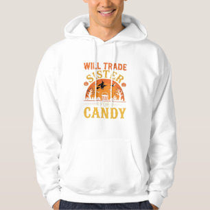 Süßigkeiten Halloween Schwester Handel Design_1 Hoodie