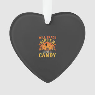 Süßigkeiten Halloween Schwester Handel Design_1 Ornament