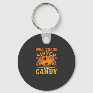 Süßigkeiten Halloween Schwester Handel Design_1 Schlüsselanhänger