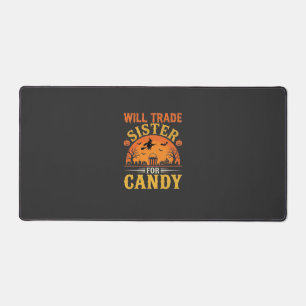 Süßigkeiten Halloween Schwester Handel Design_1 Schreibtischunterlage