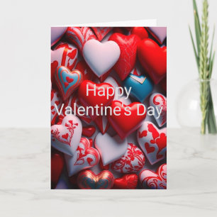 Süßigkeiten-Herzen Valentinstagskarte Feiertagskarte