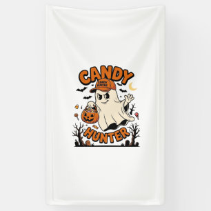 Süßigkeiten-Jäger Halloween-Geist-Kürbis-Eimer_1 Banner