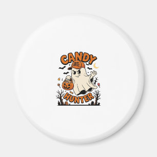 Süßigkeiten-Jäger Halloween-Geist-Kürbis-Eimer_1 Magnet