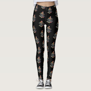 Süßigkeiten-Kessel für Halloween Leggings