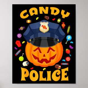 Süßigkeiten Läuse Halloween-Party-Kostümsicherheit Poster