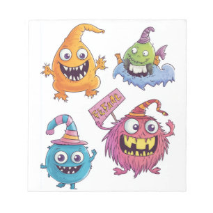 Süßigkeiten-Monster-Parade Notizblock