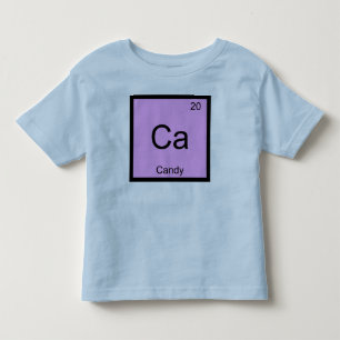 Süßigkeiten Name Chemie Element Periodensystem Kleinkind T-shirt