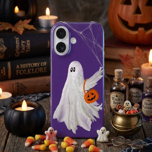 Süßigkeiten oder Saures Geist mit Kürbis Candy Eim iPhone 16 Hülle
