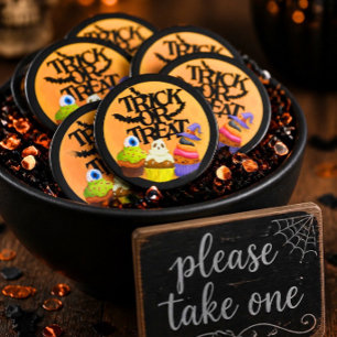 Süßigkeiten oder Saures Törtchen Monster Partygesc Magnet