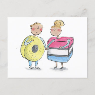 Süßigkeiten Postkarte