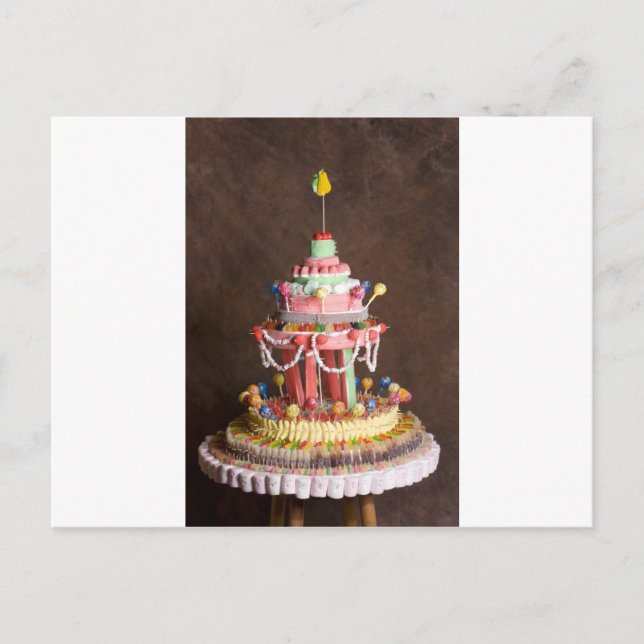 Süßigkeiten Postkarte (Vorderseite)