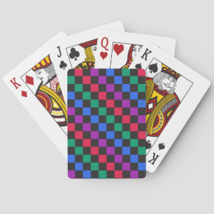 Süßigkeiten-Schachbrettmuster diagonal Spielkarten