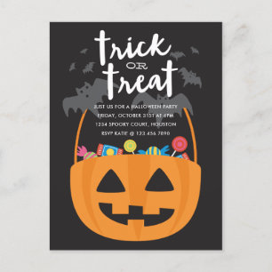 Süßigkeiten und Leckereien Halloween Einladung