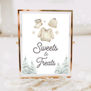 Süßigkeiten und Leckereien Winter Baby Es ist kalt Poster