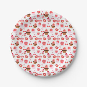 Süßigkeiten Valentinstag Papier Teller Party Desse