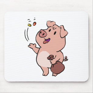 Süßigkeiten zum Fressen von Schweinen   Hintergrun Mousepad