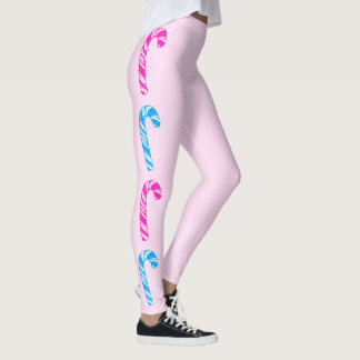 Süßigkeitenstreifen-Column Leggings